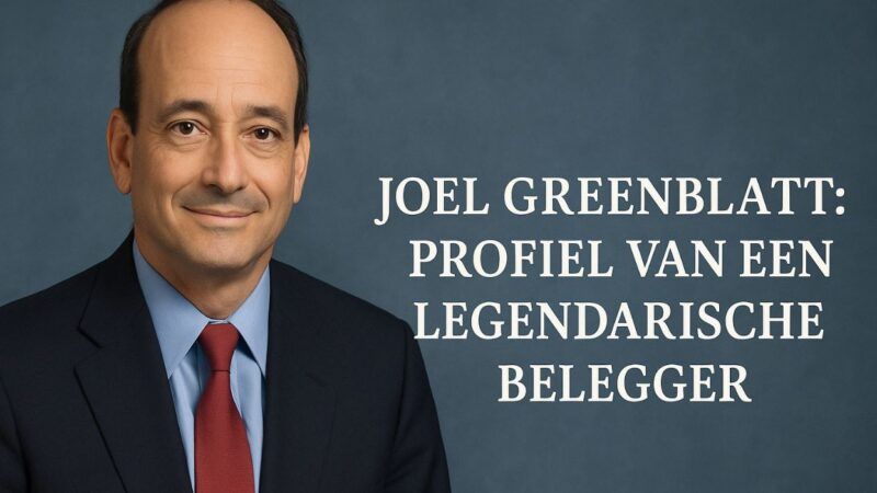 Joel Greenblatt: profiel van een legendarische belegger