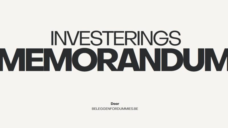 Investeringsmemorandum: wat is het en wat staat erin?