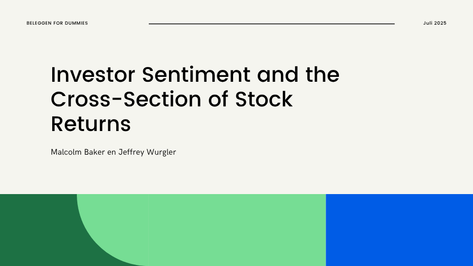Investor Sentiment and the Cross-Section of Stock Returns