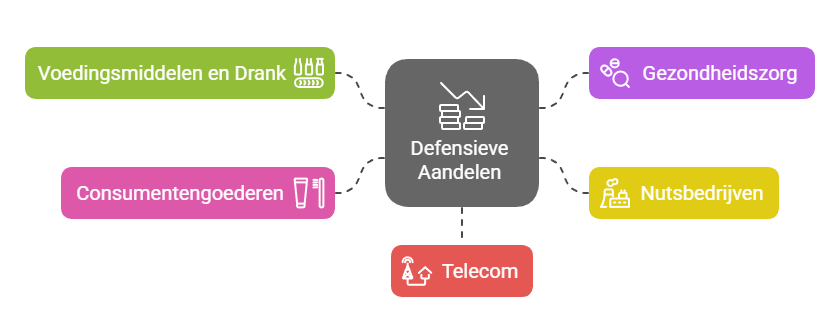 Welke sectoren bevatten typisch defensieve aandelen