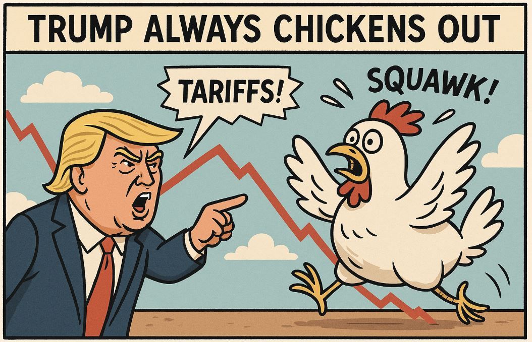 Trump Always Chickens Out